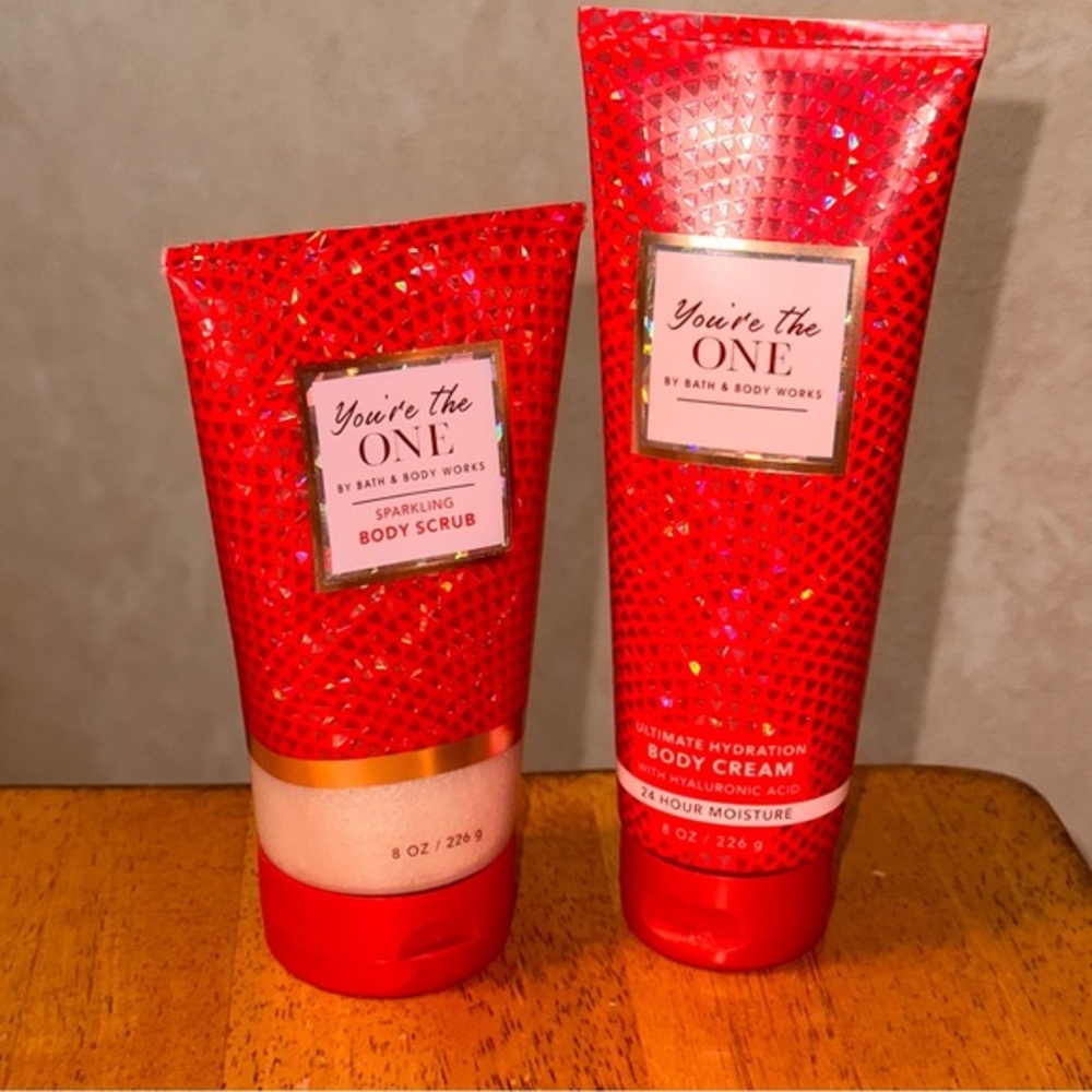 Bath & Body Works You're the One Sparkling Body Scrub & Body Cream BRAND NEW!!